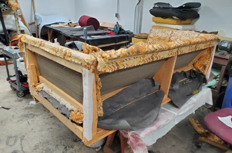 MCM MCM Rosewood Sofa Reupholstery - Image 1